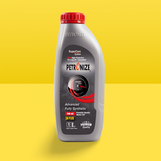 زيت محرك Petronize  بترونايز 5W-40 SN PLUS تخليقي بالكامل - 1 لتر