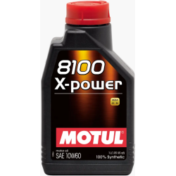 زيت موتول Motul 8100 X-Power SAE 10W-60 – زيت محرك تخليقي بالكامل عالي الأداء 1 لتر