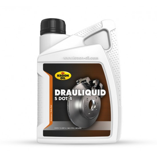 زيت فرامل كرون Kroon-Oil Drauliquid-S DOT 4 سعة 1 لتر 