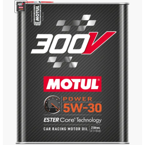 زيت المحرك موتول 300V باور 5W‑30 – 2 لتر (بتقنية ESTER Core®) Motul