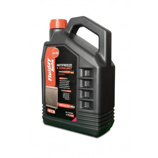ماء الرديتر الأحمر فلويداي Fluiday - 3.78 لتر (جاهز للاستخدام بنسبة 50%)
