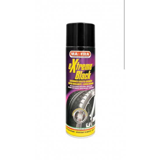 بخاخ مافرا إكستريم بلاك – Mafra Extreme Black – لتلميع الإطارات والمطاط – 500 مل بخاخ مافرا إكستريم بلاك – Mafra Extreme Black – لتلميع الإطارات والمطاط – 500 مل