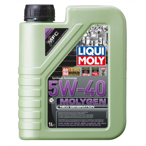 زيت محرك ليكوي مولي Liqui Moly Molygen نيو جينيريشن 5W-40 –1 لتر