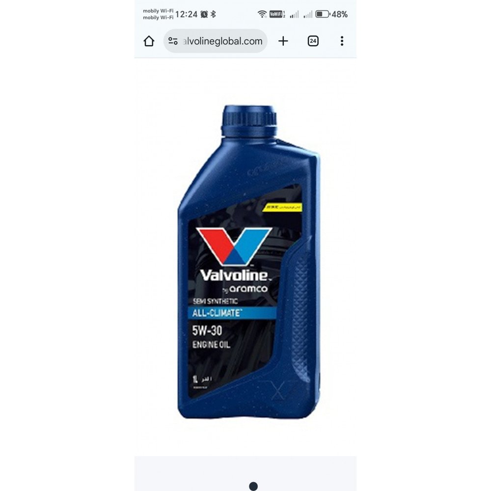 زيت المحرك نصف التخليقي فالفولين All Climate Valvoline 5W-30 – 1 لتر