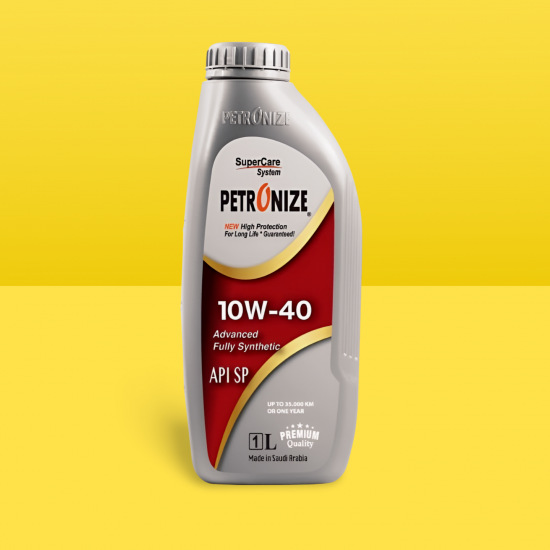 زيت محرك Petronize بترونايز 10W-40 SP تخليقي بالكامل - 1 لتر