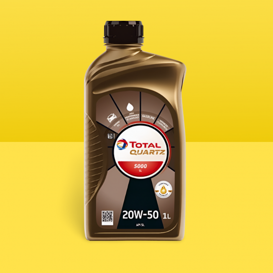 زيت المحرك توتال Total كوارتز 5000 20W-50 SL - 1 لتر