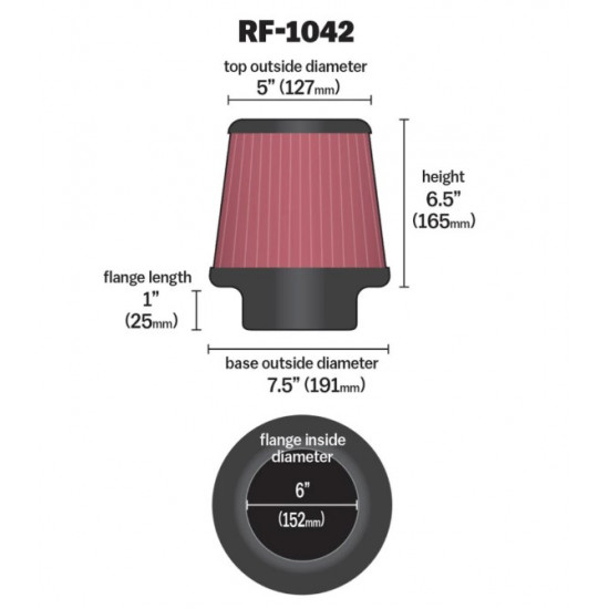 فلتر هواء كي ان K&N RF-1042 – أداء عالي وتوافق واسع فلتر هواء كي ان K&N RF-1042 – أداء عالي وتوافق واسع