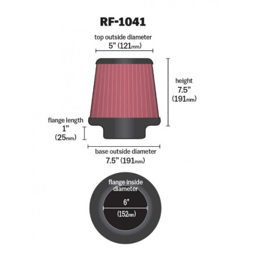 فلتر هواء كي ان K&N RF-1041 – أداء عالي وتوافق واسع فلتر هواء كي ان K&N RF-1041 – أداء عالي وتوافق واسع