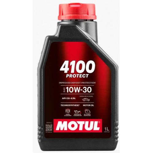 زيت المحرك موتول 4100 بروتكت 10W-30 – عبوة 1 لتر Motul Protect زيت المحرك موتول 4100 بروتكت 10W-30 – عبوة 1 لتر Motul Protect
