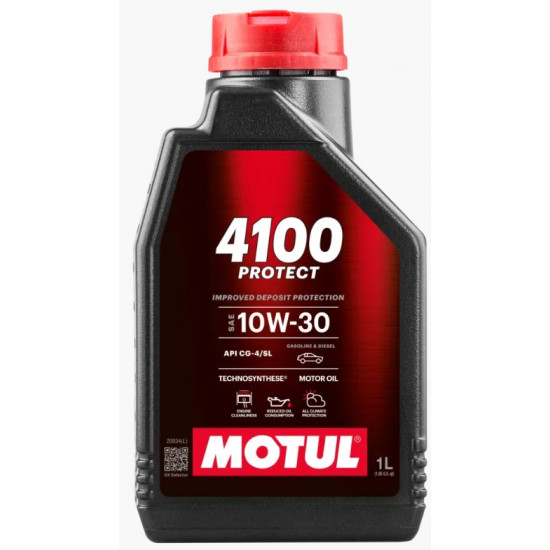 زيت المحرك موتول 4100 بروتكت 10W-30 – عبوة 1 لتر Motul Protect زيت المحرك موتول 4100 بروتكت 10W-30 – عبوة 1 لتر Motul Protect