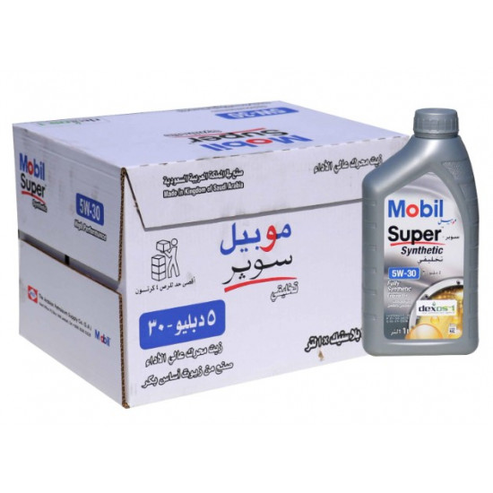 زيت المحرك موبيل Mobil سوبر 5W-30 تخليقي بالكامل – dexos1™ Gen 3 - 12 لتر زيت المحرك موبيل Mobil سوبر 5W-30 تخليقي بالكامل – dexos1™ Gen 3 - 12 لتر