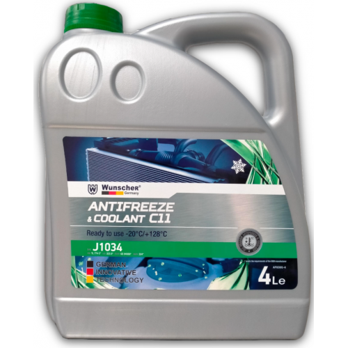 مضاد تجمد ونشر AF100G‑4 – أخضر (C11) – 4 لتر wunscher مضاد تجمد ونشر AF100G‑4 – أخضر (C11) – 4 لتر wunscher