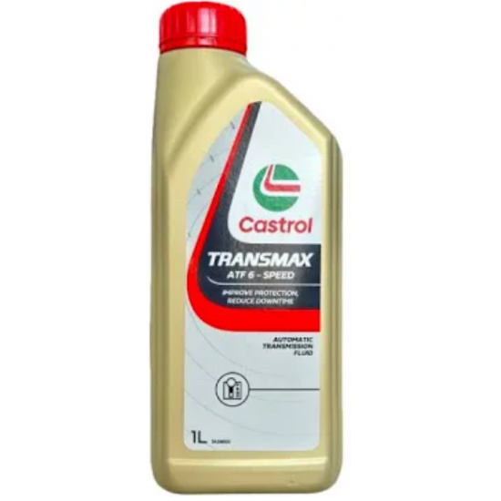 كاسترول ترانسماكس ATF 6 سبيد – 1 لتر – Castrol زيت ناقل حركة أوتوماتيكي تخليقي بالكامل