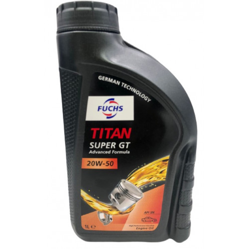 فوكس Fuchs TITAN SUPER GT SAE 20W-50 – زيت محرك متعدد الدرجات تخليقي بمعيار API SN 1 لتر