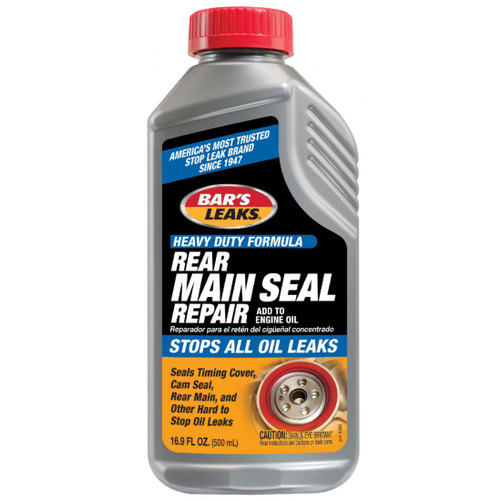 بارز ليكس لإصلاح تسرب زيت عمود الكرنك الخلفي – Bar’s Leaks Rear Main Seal Repair (500 مل)