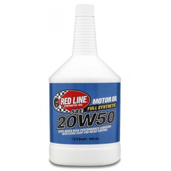 زيت ريد لاين SAE 20W‑50 – زيت محرك تخليقي بالكامل عالي الأداء 946 مل
