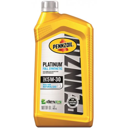 زيت المحرك الصناعي الكامل بنزويل Pennzoil Platinum 5W-30 – سعة 1 كوارت (946 مل) زيت المحرك الصناعي الكامل بنزويل Pennzoil Platinum 5W-30 – سعة 1 كوارت (946 مل)