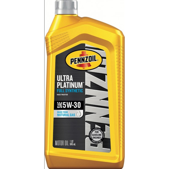 زيت المحرك الصناعي الكامل بنزويل Pennzoil Ultra Platinum 5W-30 – (946 مل)