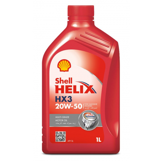زيت المحرك المعدني الممتاز شل هيليكس HX3 20W-50 – سعة 1 لتر