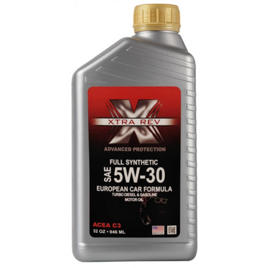 زيت اكسترا ريف المحرك الصناعي الكامل XTRA REV 5W-30 للسيارات الأوروبية – 1 كوارت