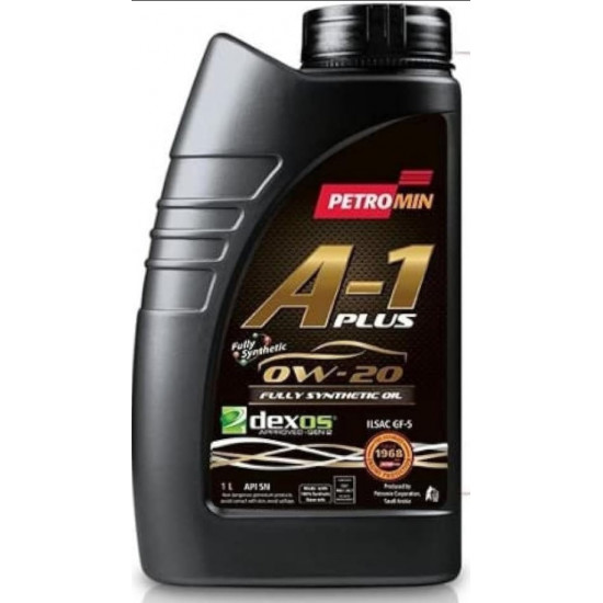 زيت المحرك تخليقي بالكامل بترومين A1 0W-20 Petromin – 1 لتر