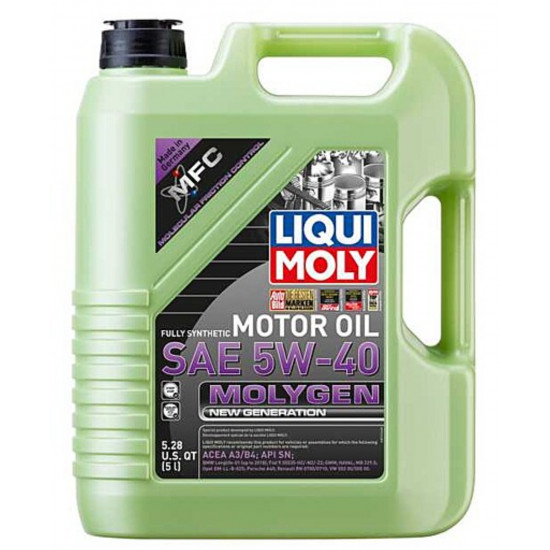 زيت محرك ليكوي مولي Liqui Moly Molygen نيو جينيريشن 5W-40 – 4 لتر