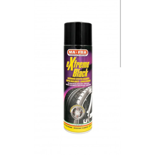 بخاخ مافرا إكستريم بلاك – Mafra Extreme Black – لتلميع الإطارات والمطاط – 500 مل