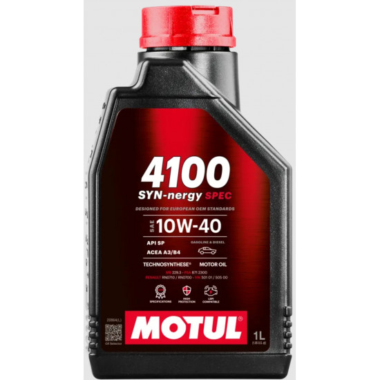 زيت محرك موتول 10W‑40 سين-إنرجي – API SP – 1 لتر Motul