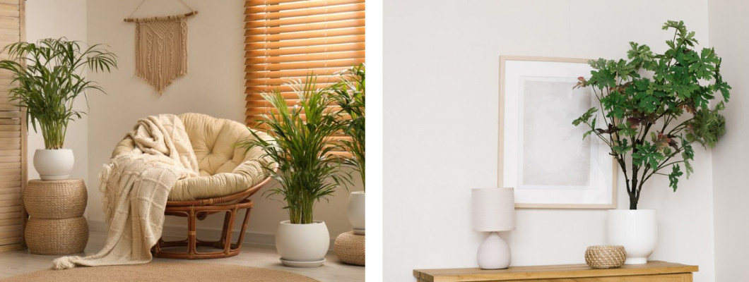 الدليل الشامل لاختيار الأشجار الصناعية لكل غرفة في المنزل