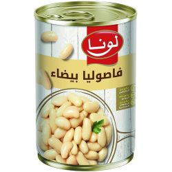 فاصوليا بيضاء لونا 380 جرام *24 حبة (كرتون)