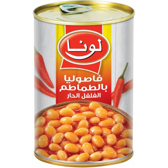 LUNA BAKED BEANS CHILLI 380 GM *6pcs