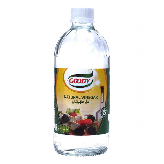 خل زجاج قودي ابيض 473 مل*6 حبة (نصف درزن)