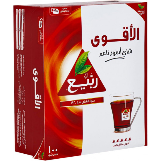 شاي ربيع الاقوي  100 خيط *12 حبة (كرتون)