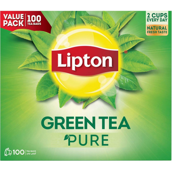 شاي ليبتون اخضر نعناع 100 خيط * 6 حبة (نصف كرتون)