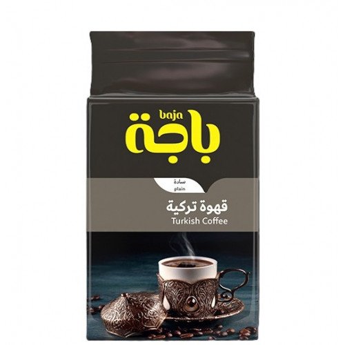 قهوة باجة تركية سادة  200جرام *5 حبة (نصف كرتون)