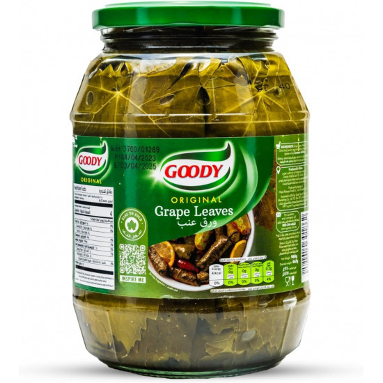 ورق عنب قودي زجاج 960 جرام*6 حبة (نصف كرتون)