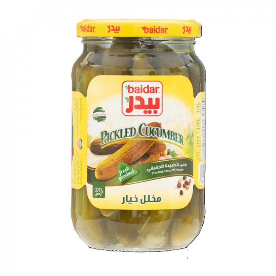مخلل خيار بيدر صغير  370 جرام *12 حبة (كرتون)