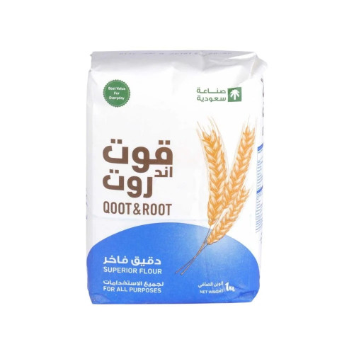 دقيق فاخر قوت اند روت 1 كيلو *10 حبة (كرتون)