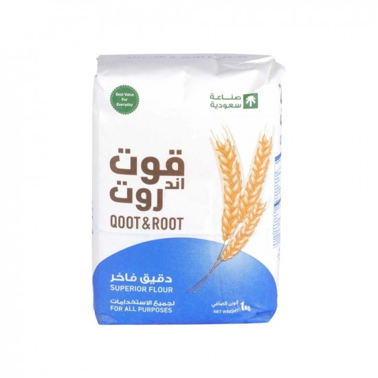 دقيق فاخر قوت اند روت 1 كيلو *5 حبة (نصف كرتون)