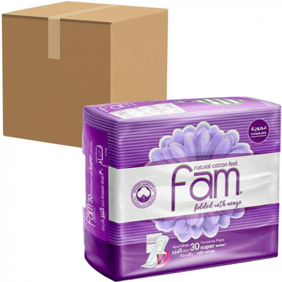 فوط فام اجنحة 30فوطة * 6 حبة (كرتون)