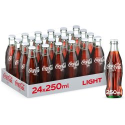 cocacola light glass 250ml*24pcs (cartoon)