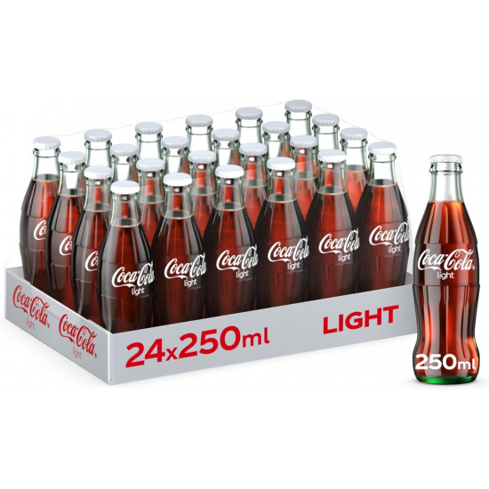 كوكاكولا لايت زجاج250مل*24 حبة (كرتون)