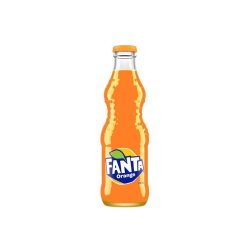 fanta glass orange 250ml*24pcs (cartoon)