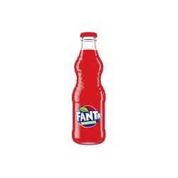 fanta glass strawberry 250ml*24pcs (cartoon)