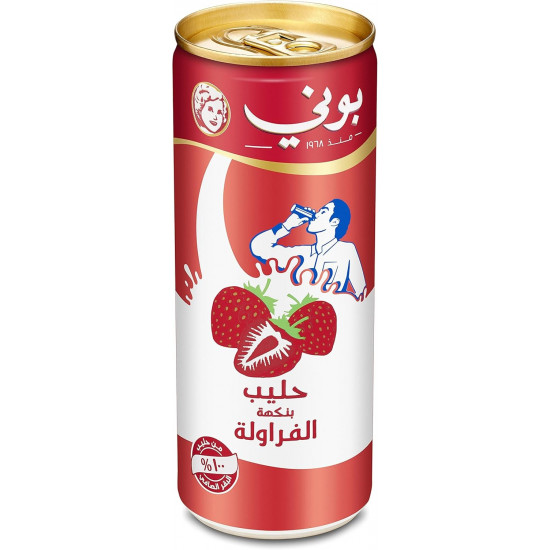 بونى حليب بالفراولة 250مل*6 حبة (نصف درزن)