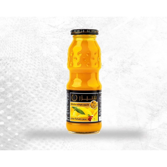 عصير سيزار مانجو زجاج 250مل*24 حبة (كرتون)