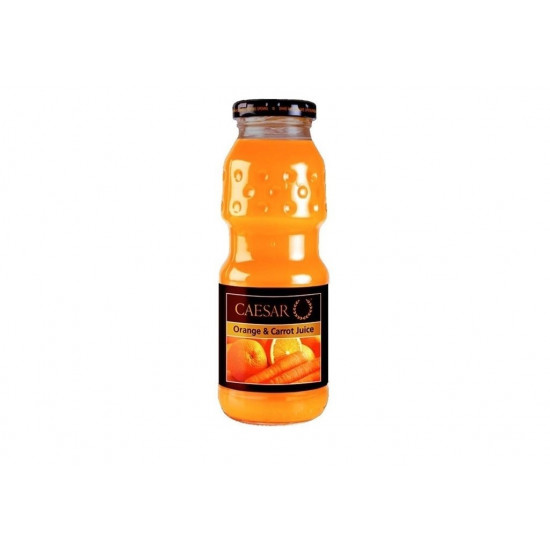 عصير سيزار برتقال وجزر زجاج 250مل*24 حبة (كرتون)