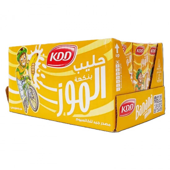 حليب كى دى دى بالموز 180مل*18 حبة (كرتون)
