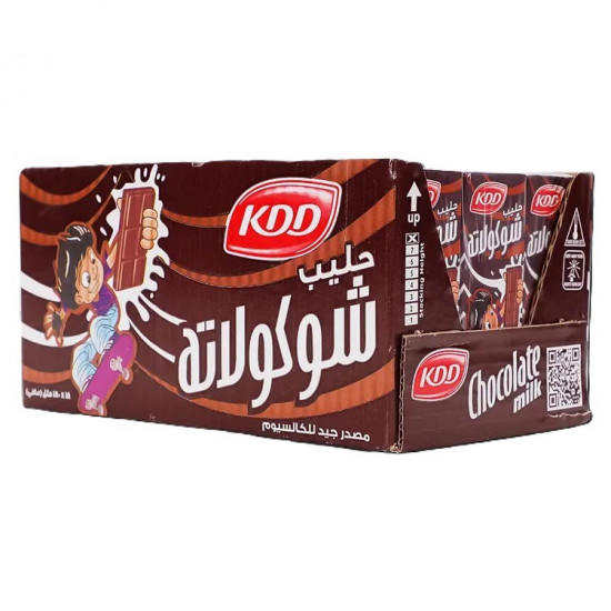 حليب كي دي دي شوكولاته 18 حبة *180 مل (كرتون)