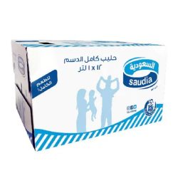 SAUDIA MILK 12 pcs*1 L (cartoon)